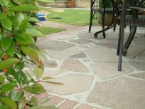 Paved patio