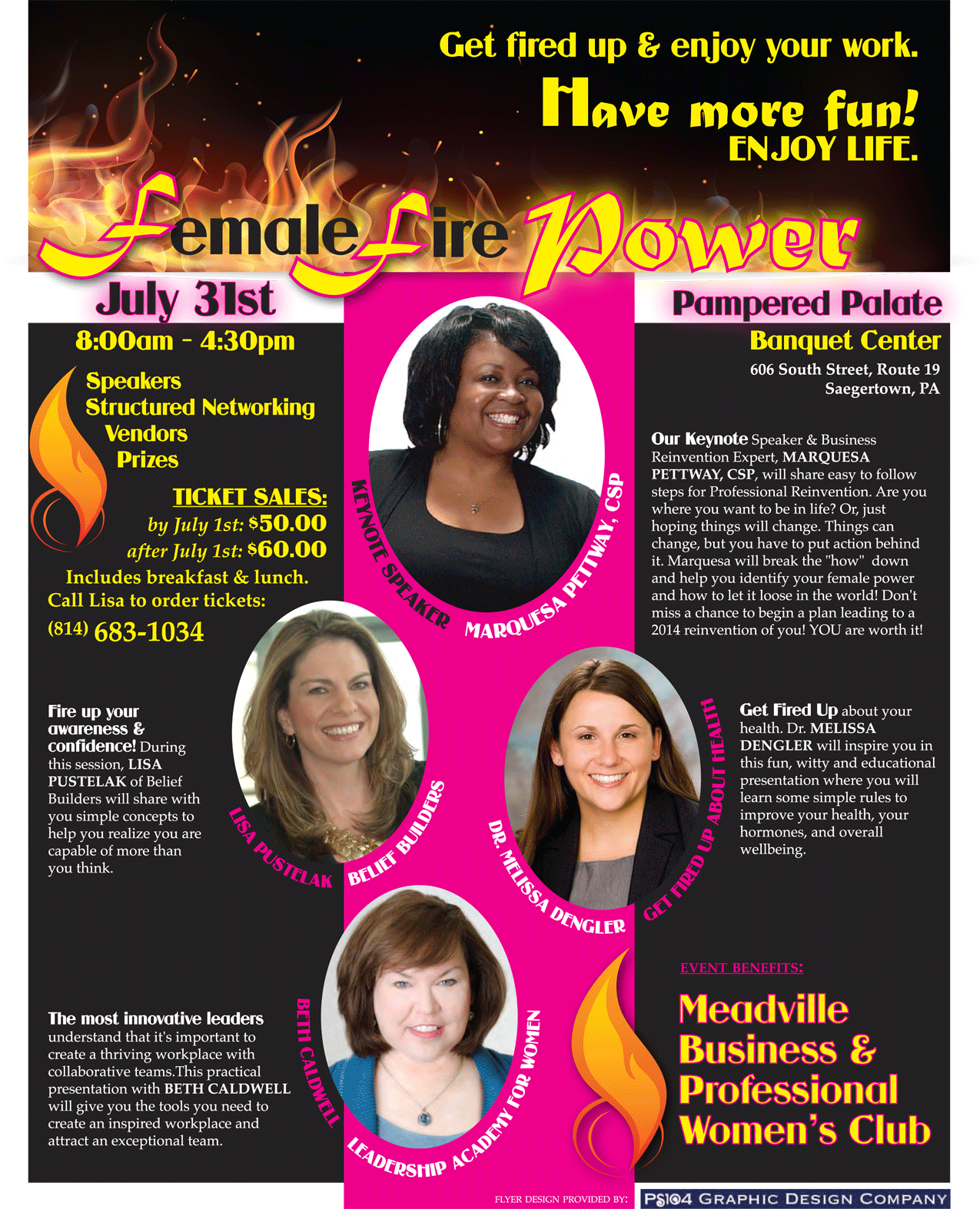 Event flyers, posters & programs