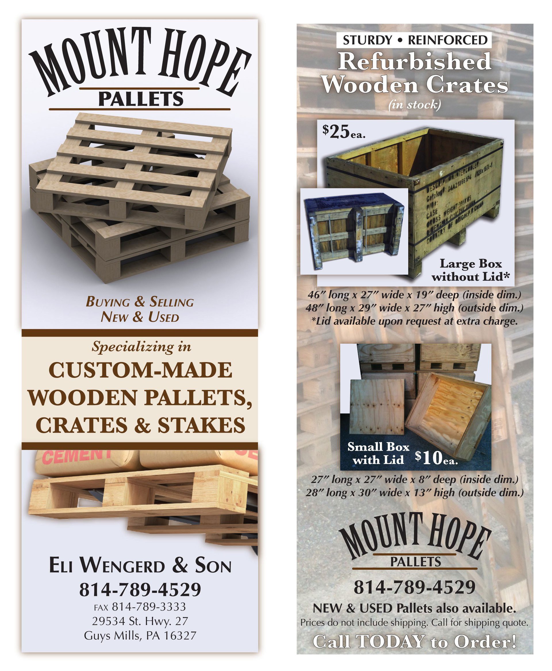 Rack cards for all products and occasions.