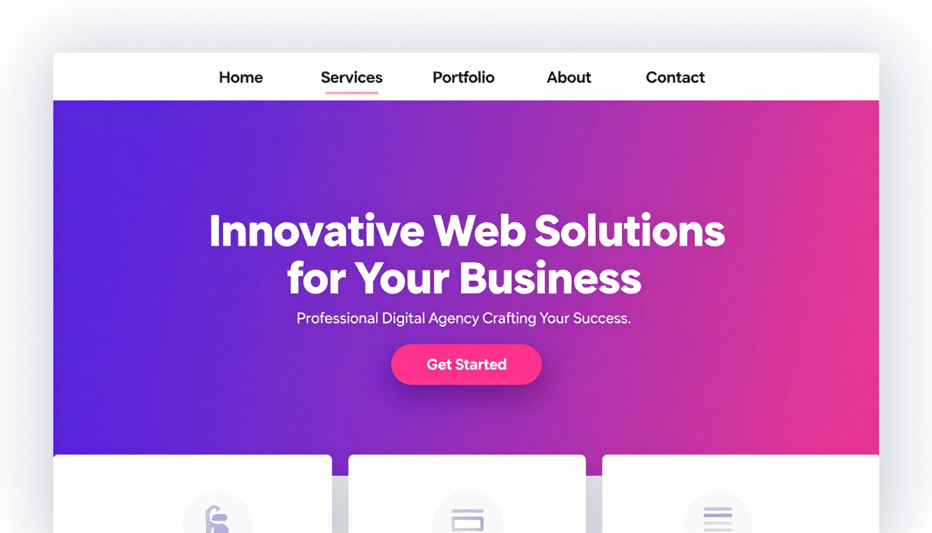 Website preview on laptop screen