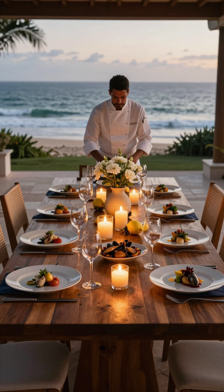 Exclusive In-Villa Dining · Watamu & Malindi — luxury villa dining experience