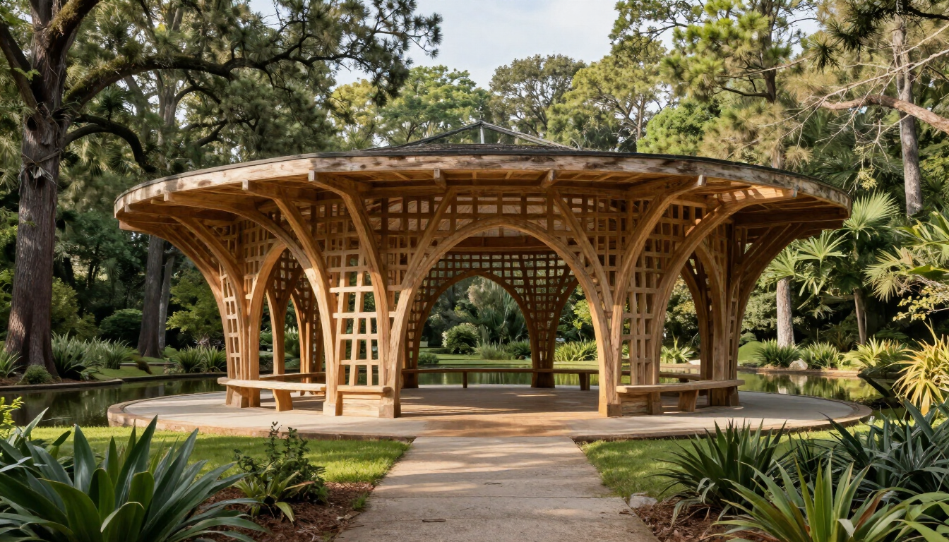 The Pinecote Pavilion at Crosby Arboretum in Picayune, Mississippi.