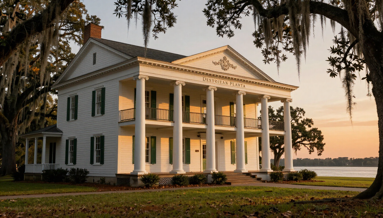 Historic site in Destrehan, Louisiana, along the River Road corridor.