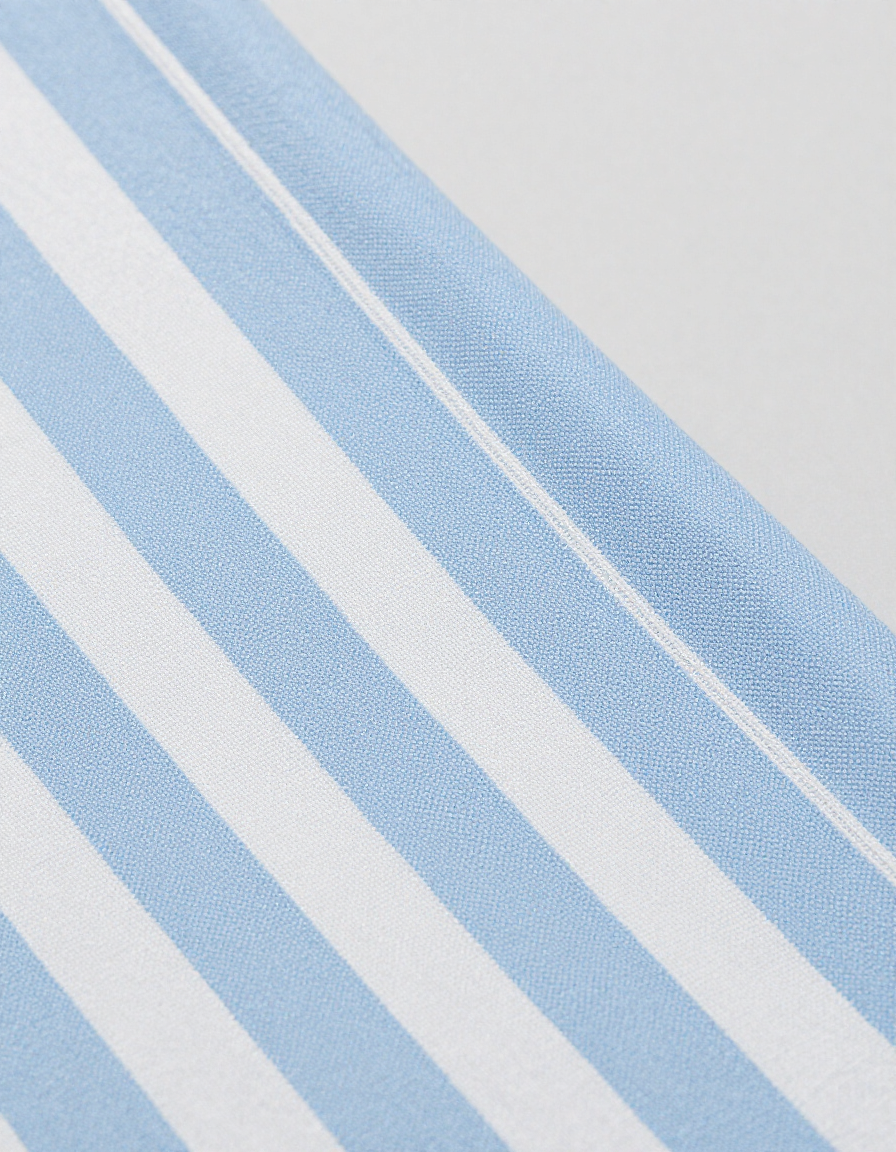 Striped fabric detail