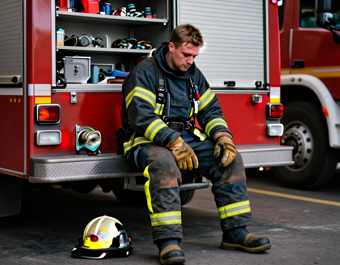 Exhausted first responder