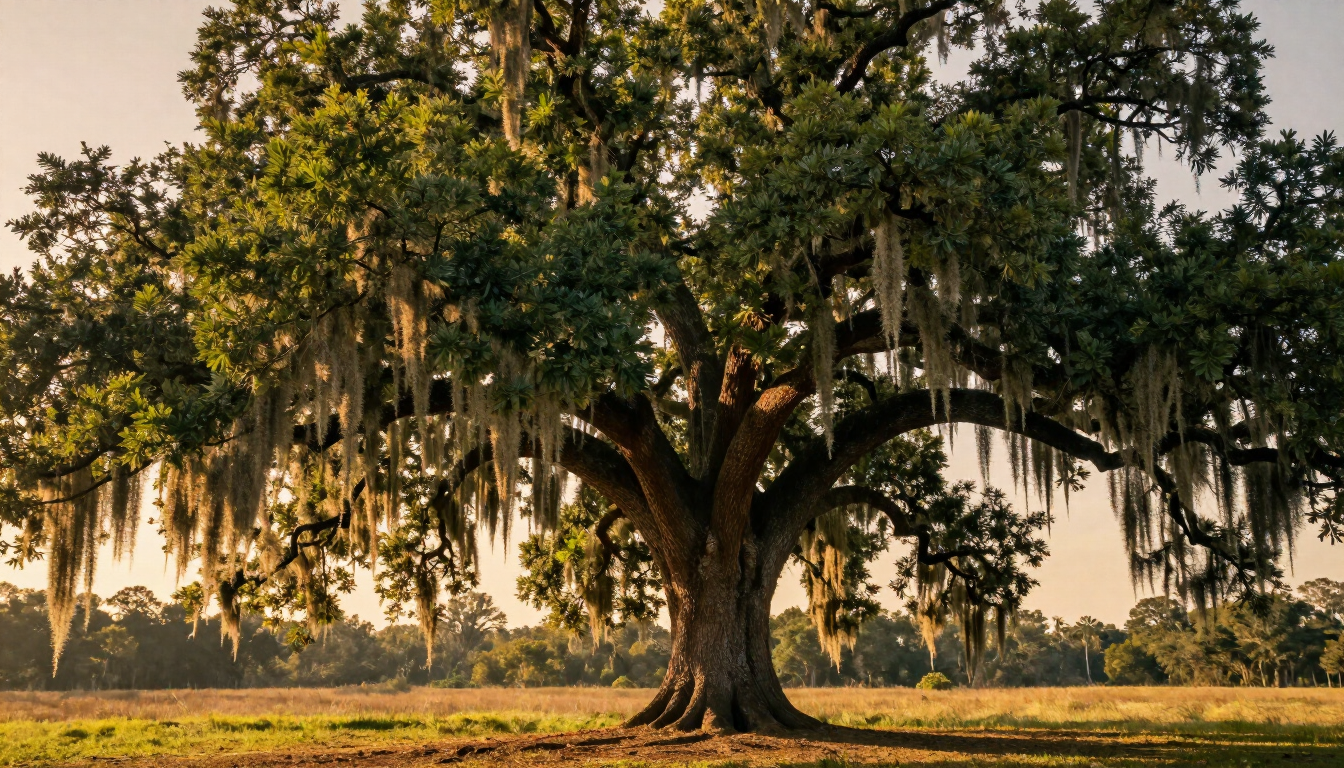 The Back Brusly Oak, a centuries-old live oak tree in Brusly, Louisiana.
