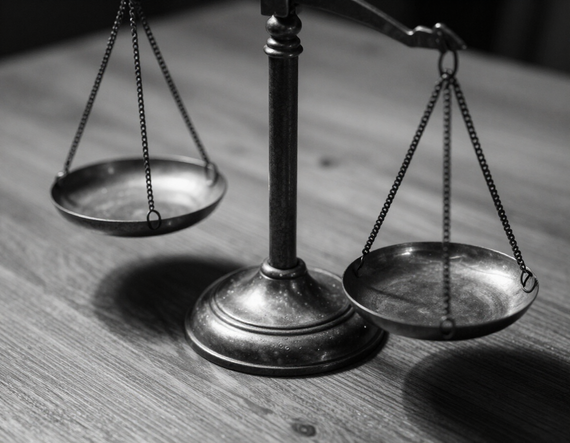 Scales of justice representing legal expertise and fairness